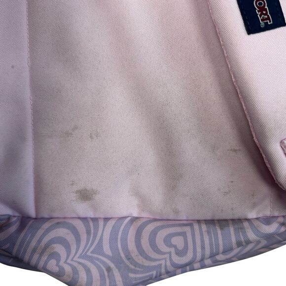 JanSport Main Campus Heavenly Hearts Pink Purple Large School Backpack main image 4